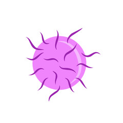 gonorrhea bacteria vector illustration