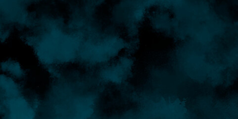 abstract cloud and vapor texture background. Black and blue smoke aquarelle smudge illustration smooth grungy smokey light pastel colors ink glow. Teal color powder explosion .	
