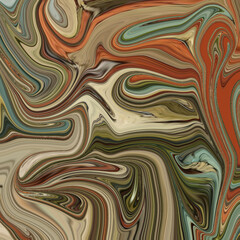 Earthy marbled abstract design featuring swirling tones of brown, cream, olive, and rust for a natural and textured artistic effect. Perfect for backgrounds and decor.