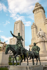 Hermosa fotografía de las calles y monumentos de Madrid, España.