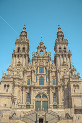 Espectacular fotografía tomada en la Catedral de Santiago de Compostela en Galicia, España.