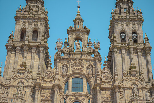 Espectacular fotograf&iacute;a tomada en la Catedral de Santiago de Compostela en Galicia, Espa&ntilde;a.