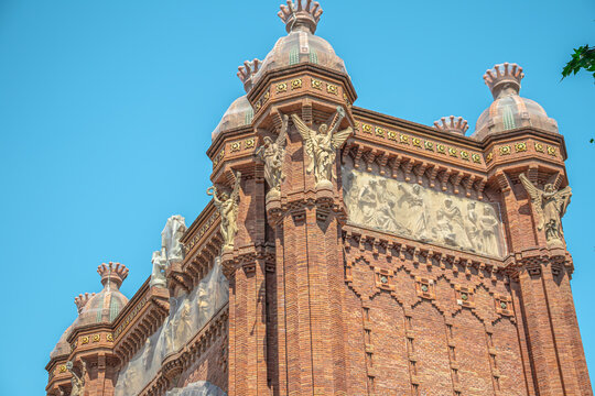 Incre&iacute;ble fotograf&iacute;a de la arquitectura de Gaud&iacute; en Barcelona, Espa&ntilde;a.