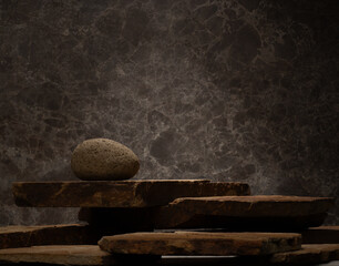 natural stones with texture for podium background