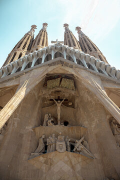 Hermosa fotograf&iacute;a de la Sagrada Familia en Barcelona, Espa&ntilde;a.