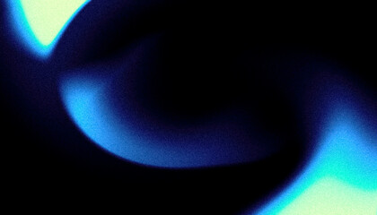 Abstract grainy texture background design with blue green color gradient shape on dark noise texture backdrop, banner header cover poster design, copy space