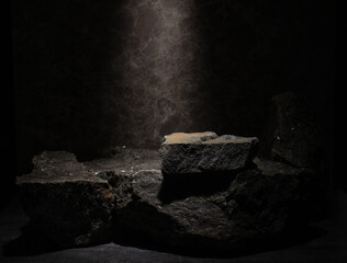 natural stones with texture for podium background