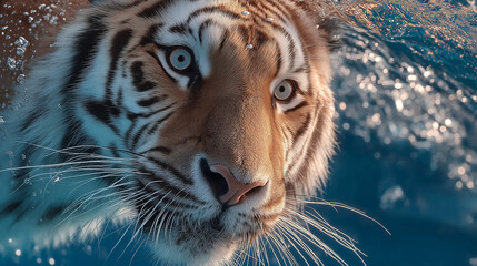 close up of a tiger