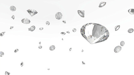 レンダリングされたダイアモンド　CG