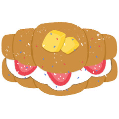 vector illustration of bread