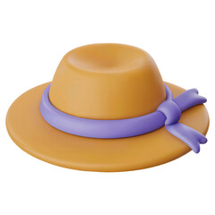 Elegant Straw Sun Hat With Blue Ribbon And Stylish Bow