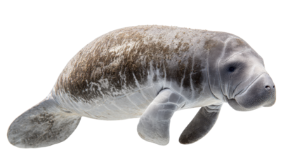 Close-up of a baby manatee