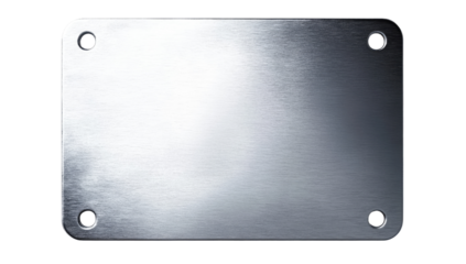 Brushed metal plate (2)