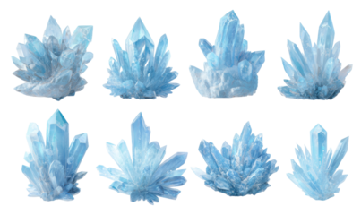 Ice crystals, a collection