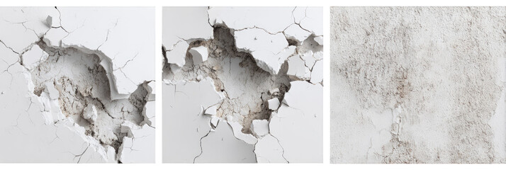 Cracked white surface texture