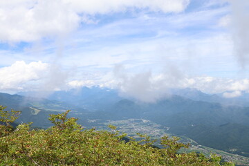 白馬 小遠見山の風景。