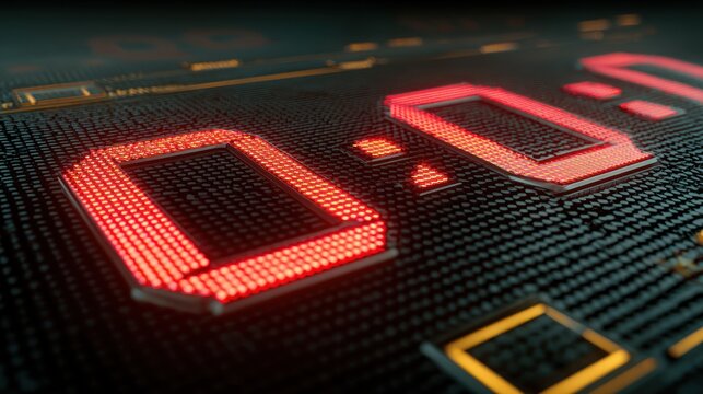 Digital countdown timer