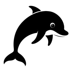 Dolphin on white background