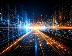 AI algorithms as evolving fractals with luminous circuits