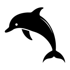 Dolphin on white background