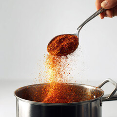 Chili Powder on Transparent Background


