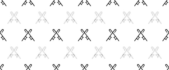 crossed Hook sword seamless pattern