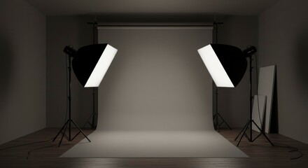 Professional photo studio interior