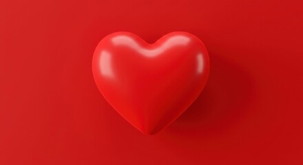 Red heart on red background (1)