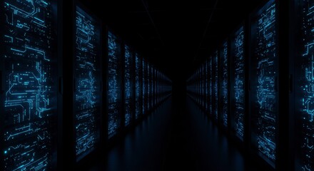 Server room corridor