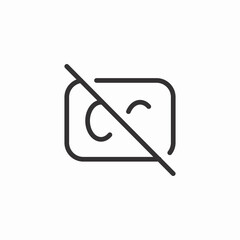 closed caption off icon sign vector