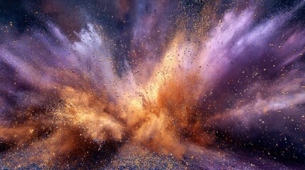Colorful powder explosion (1)