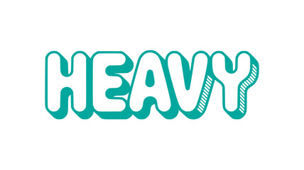 Heavy Teal Typography.