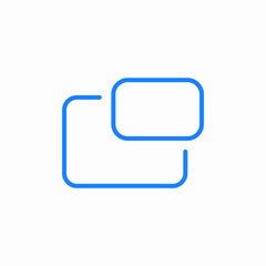 screen on screen icon sign vector