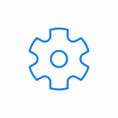 settings mechanics icon sign vector