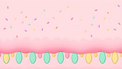 달콤한핑크아이싱디저트배경