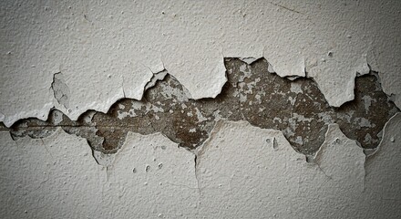 Damaged paint texture peeling wall surface old weathered cracked grunge concrete decay construction effect