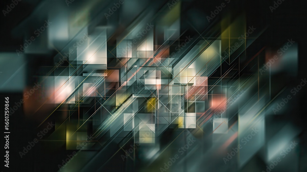 Poster digital geometric tech elements abstract background.