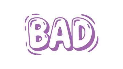 Bad Word Art.
