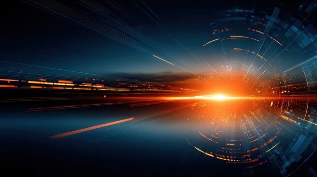 abstract background that represents the limitless possibilities and horizons of IT technology in the future, pushing the boundaries of innovation.