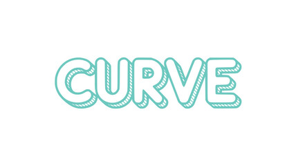 Curve Text Graphic.