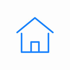 house real estate icon sign vector