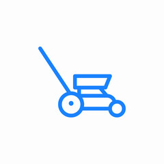 lawn mower icon sign vector