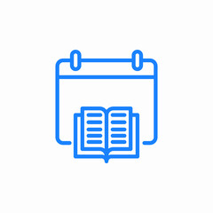 reading day icon sign vector