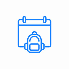 Obraz premium school day icon sign vector