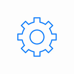 settings problem mechanism icon sign vector