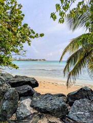 Swallow's Bay which is located along the western coastline of the Caribbean island of Tobago, Trinidad and Tobago, West Indies. 