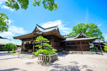 夏の若松惠比須神社　福岡県北九州市　Wakamatsu Ebisu Shrine in summer. Fukuoka Pref, Kitakyusyu City.