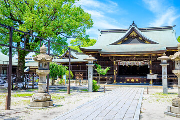 夏の若松惠比須神社　福岡県北九州市　Wakamatsu Ebisu Shrine in summer. Fukuoka Pref, Kitakyusyu City.