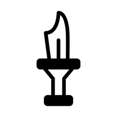 dagger. This is a vector single icon with a semi solid style. perfect for any purpose, such as website design, mobile app design, logo design, pattern design, etc.