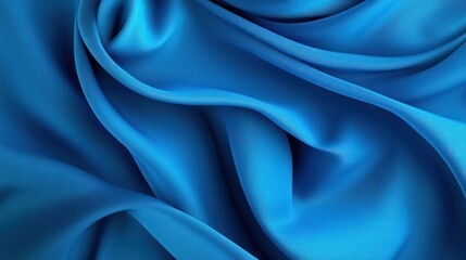 Obraz premium Blue silk fabric texture